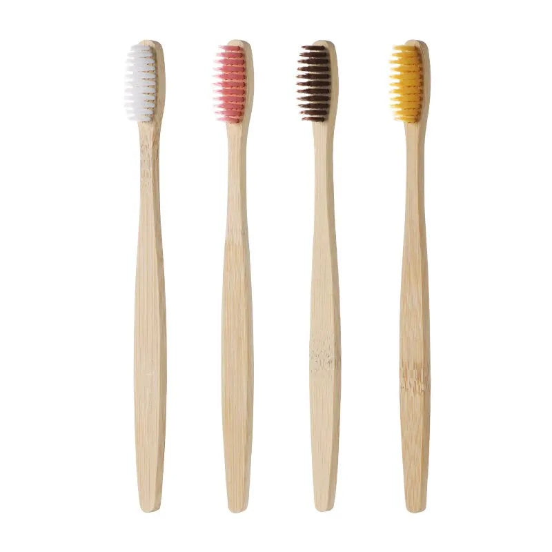 Set of 10 Bamboo Toothbrush