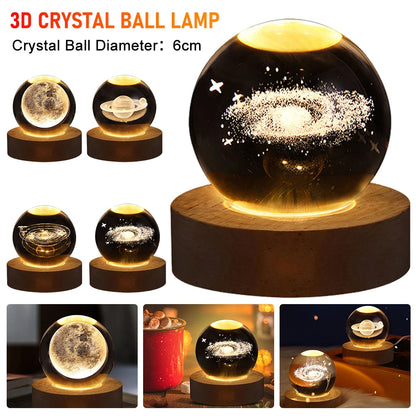 Home Decoration Unique 3D Crystal Ball Lamp